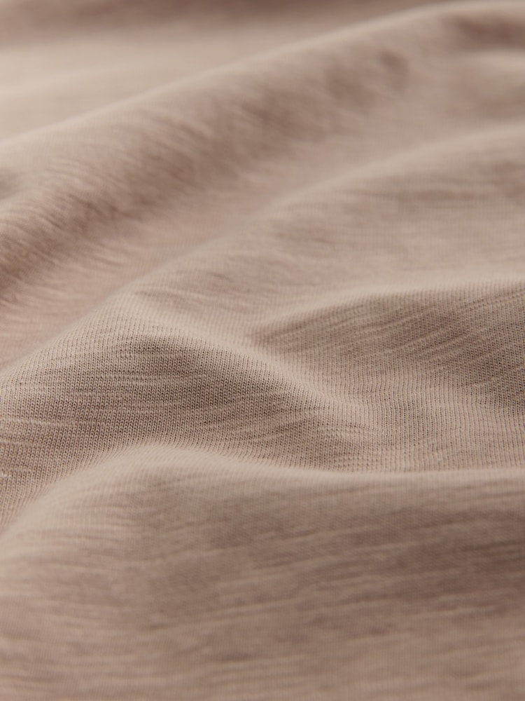 Neutral 100% Cotton Short Sleeve Slub T-Shirt - Image 5 of 6