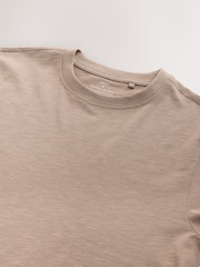 Neutral 100% Cotton Short Sleeve Slub T-Shirt - Image 6 of 6