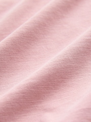 Pink 100% Cotton Short Sleeve Slub T-Shirt - Image 2 of 3