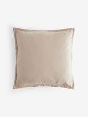 Pink/Natural Country Luxe Floral Print Woodblock Cushion - Image 4 of 5