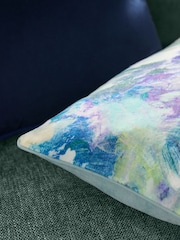Blurred Abstract Printed Velvet 50 x 30cm Cushion - Imagen 2 de 5