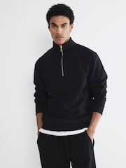 River Island Black Regular Fit Essential Funnel 100% Cotton Joggers Pack - Image 1 of 6