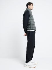 River Island Blue Light Quilted Gilet - Image 3 of 6