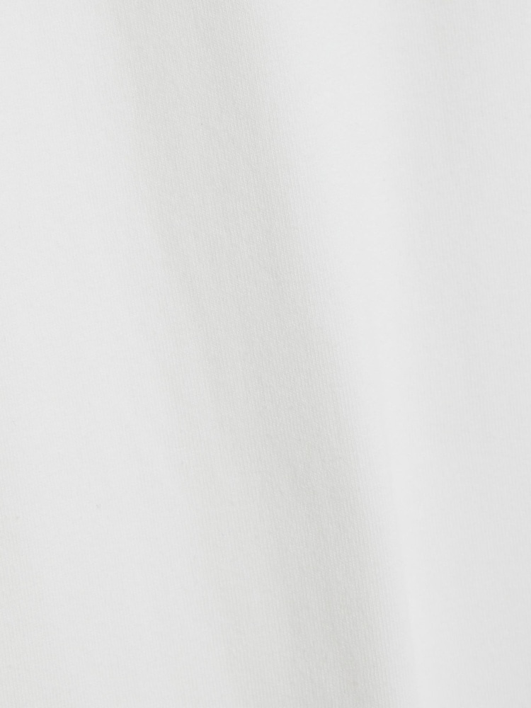 River Island White Muscle Fit Crew Neck Cotton Jersey T-Shirts 3 Pack - Image 6 of 6