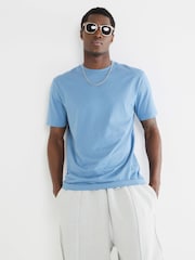 River Island Blue Slim Fit T-Shirts 3 Pack - Image 4 of 6