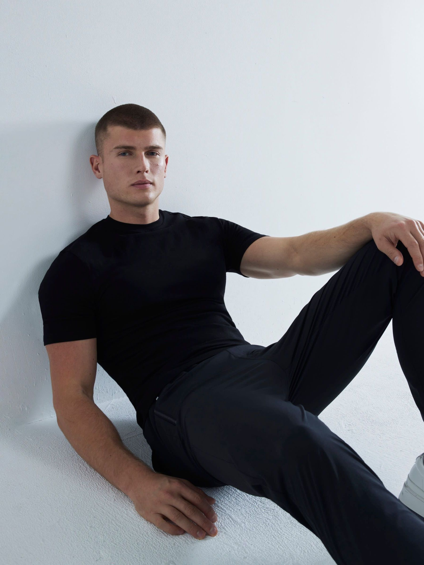 Buy River Island Black Muscle Fit Crew Neck Cotton Jersey T-Shirts 3 ...