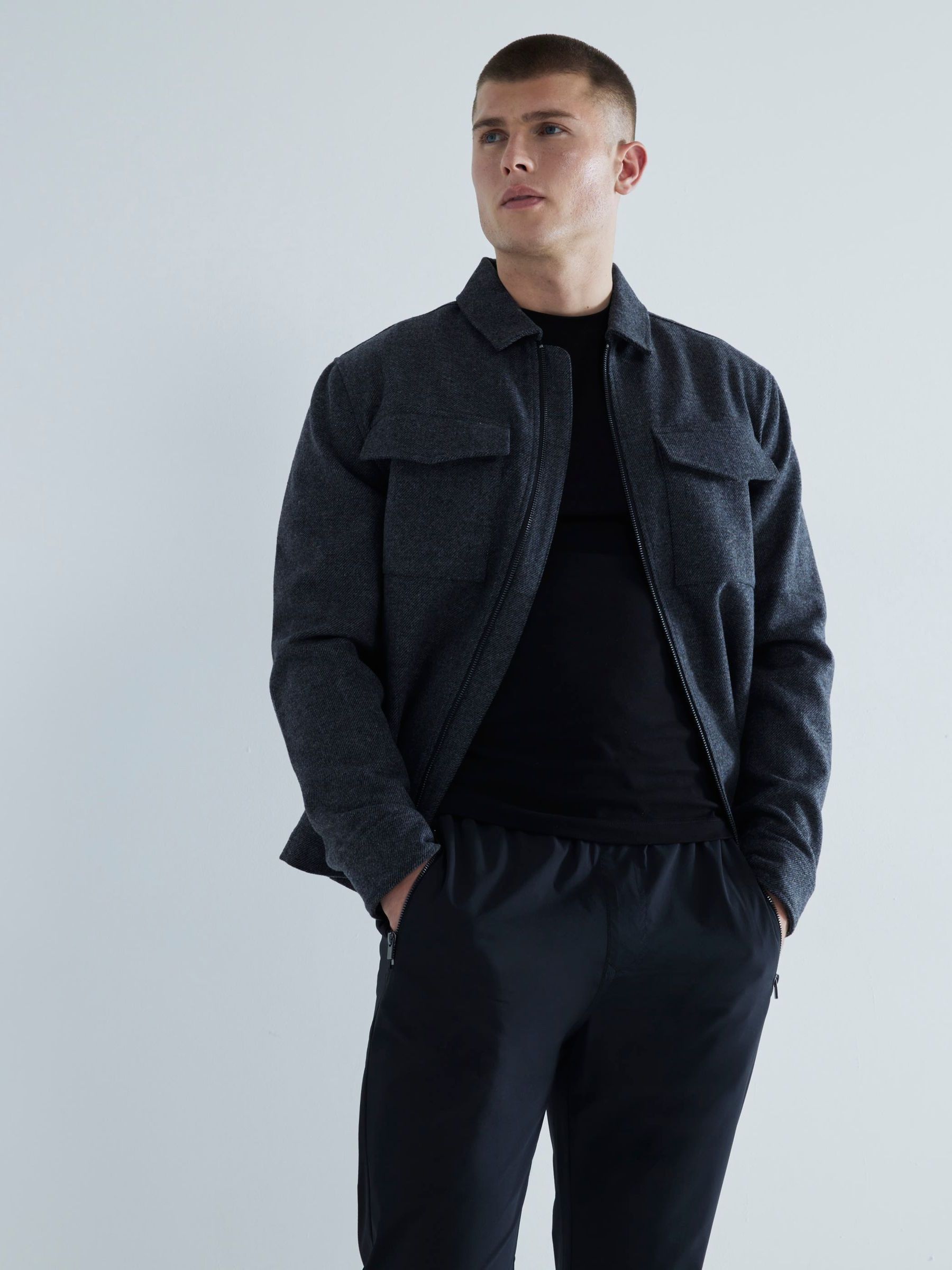 Buy River Island Black Muscle Fit Crew Neck Cotton Jersey T-Shirts 3 ...