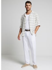 River Island White Muscle fit Ribbed vests 2 pack - Image 3 of 5