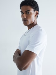 River Island Green Slim Fit T-Shirts 3 Pack - Image 3 of 6