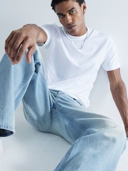 River Island Green Slim Fit T-Shirts 3 Pack - Image 5 of 6