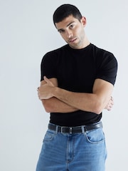 River Island Black Slim Fit T-Shirts 3 Pack - Image 2 of 5