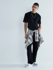 River Island Black Regular Fit T-Shirts 3 Pack - Image 5 of 6