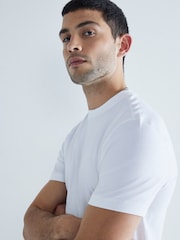River Island White Slim Fit T-Shirts 3 Pack - Image 4 of 5