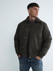 River Island Green Padded Utility Jacket - Image 1 of 6