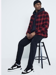 River Island Black Relaxed Carpenter 100% Cotton Jeans - Image 3 of 4