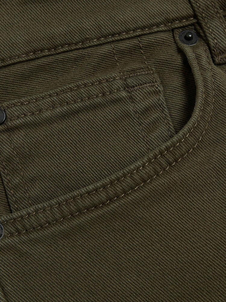 River Island Green Slim Fit 100% Cotton Jeans - Image 6 of 6