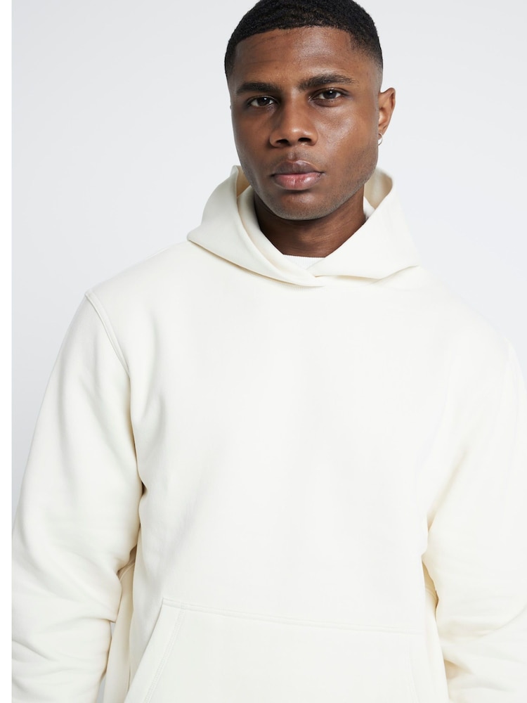 River Island Cream Long Sleeve Essential Hoodie - Image 4 of 6