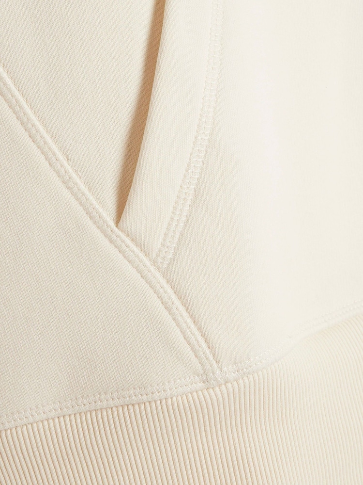 Cream - River Island Mânecă lungă Esențiale Hanorac cu glugă - Image 6 of 6