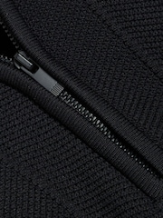 River Island Black Herringbone Muscle Fit Polo Shirt - Image 6 of 6