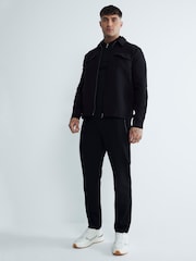 River Island Black Ponti 100% Cotton Shacket - Image 2 of 6