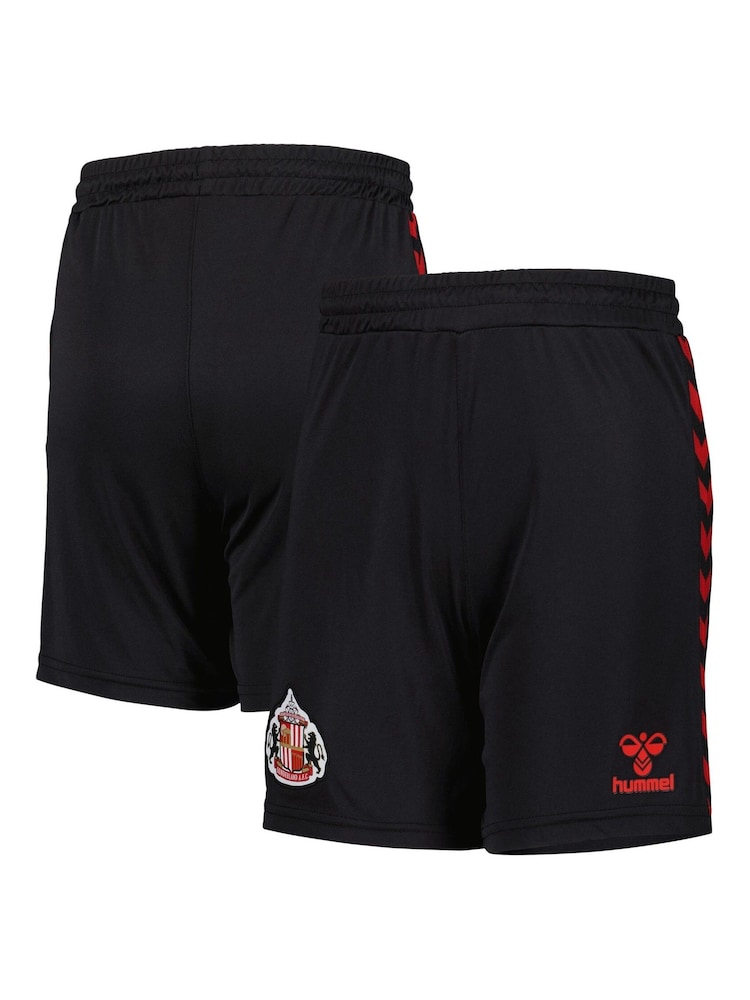 Fanatics Kids Sunderland Goalkeeper Black Shorts 2024-25 - Image 1 of 3