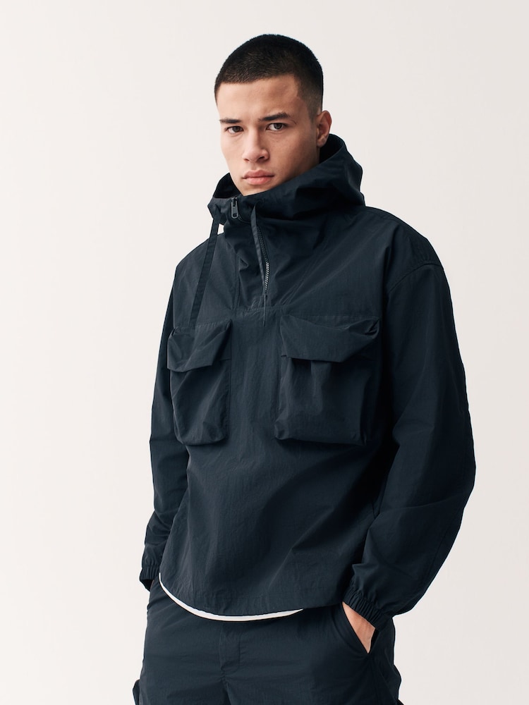 Black Overhead Quarter Zip Jacket - Image 1 of 5