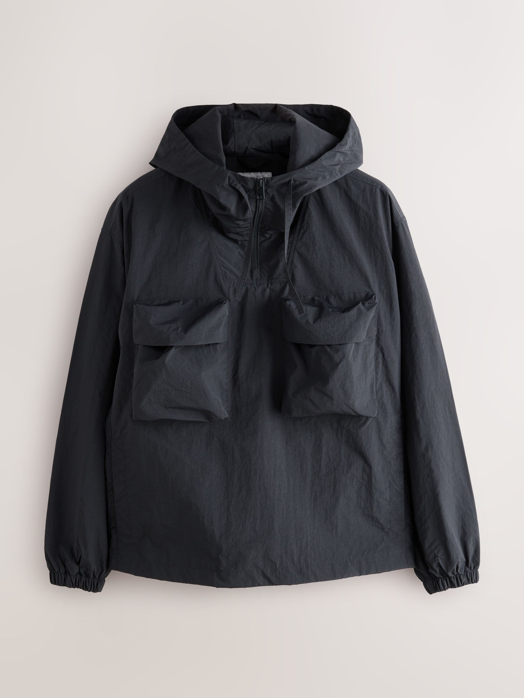 Buy Black Overhead Quarter Zip Jacket from the Next UK online shop