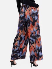 Lovedrobe Hose mit Print und weitem Beinschnitt, Blau - Bild 2 von 6