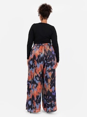Lovedrobe Blue Wide Leg Printed Trousers - Image 6 of 6