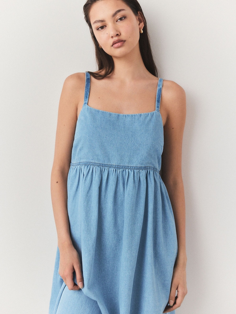 american apparel blue dress MOLLY BRACKEN - Maxi printed dress - BLUE BARBARA