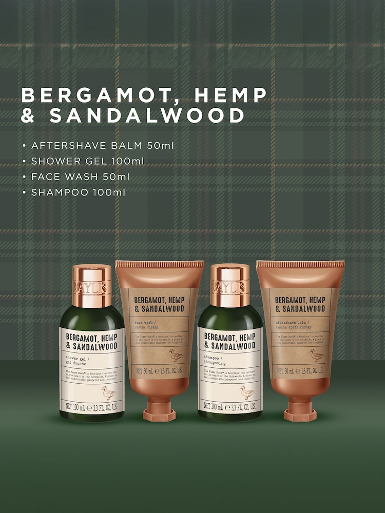 Baylis & Harding The Fuzzy Duck Bergamot Hemp Sandalwood Mens Luxury Wash Bag Gift Set - Image 2 of 5