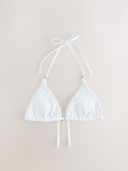 Blanc/Noir - Lot de 2 hauts de bikini triangle froncés - Image 3 of 5