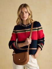 Joules Paloma Tan Brown Half Moon Cross Body - Image 1 of 4