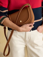 Joules Paloma Tan Brown Half Moon Cross Body - Image 4 of 4