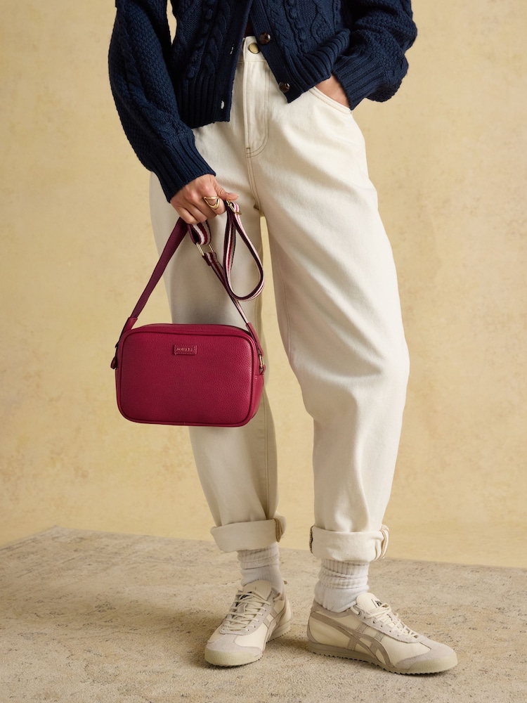 Joules Trent Berry Red Cross Body Bag - Image 2 of 9