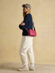 Joules Trent Berry Red Cross Body Bag - Image 3 of 9