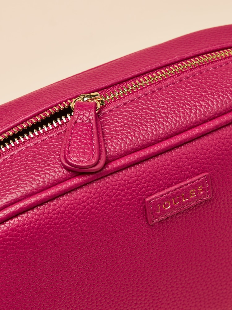 Joules Trent Berry Red Cross Body Bag - Image 9 of 9