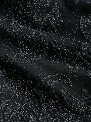 Black Metallic Paisley Bandeau Tankini Top - Image 8 of 8