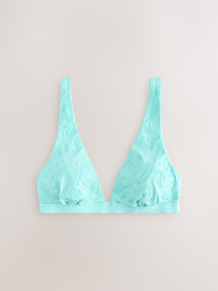 Menthe brodée vert - Haut triangle de bikini - Image 6 of 8