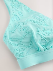 Menthe brodée vert - Haut triangle de bikini - Image 8 of 8