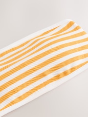 Yellow/White Stripe Seamfree Bandeau Bikini Top - Image 6 of 8
