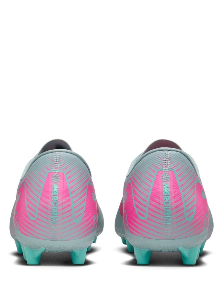 Nike Grey/Pink Adults Zoom Mercurial Vapor 16 Academy Artificial Ground Football Boots - Image 6 of 11
