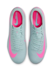 Nike Grey/Pink Adults Zoom Mercurial Vapor 16 Academy Artificial Ground Football Boots - Image 7 of 11