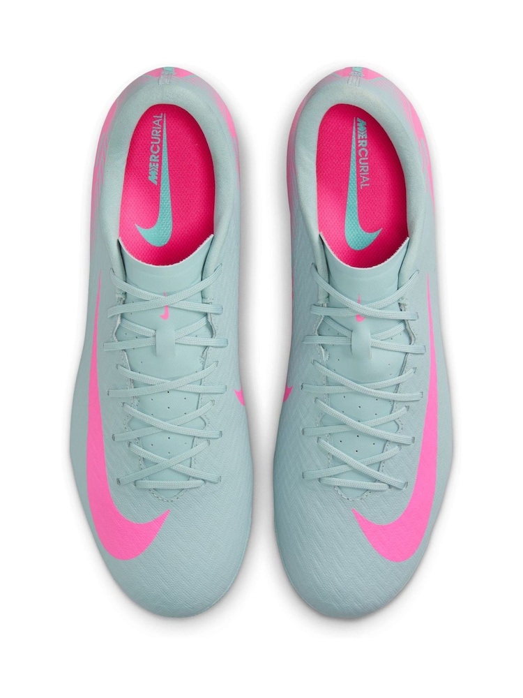 Nike Grey/Pink Adults Zoom Mercurial Vapor 16 Academy Artificial Ground Football Boots - Image 7 of 11