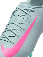 Nike Grey/Pink Adults Zoom Mercurial Vapor 16 Academy Artificial Ground Football Boots - Image 9 of 11
