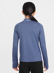 Nike Diffused Blue Pro Dri-Fit Half Zip Top - Image 2 of 8