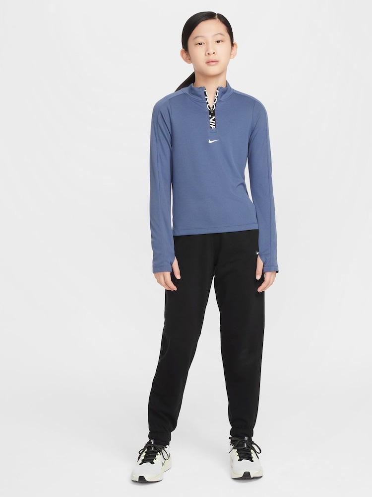 Nike Diffused Blue Pro Dri-Fit Half Zip Top - Image 8 of 8
