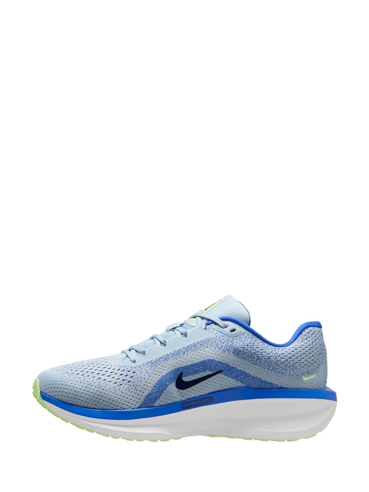 Nike Blue/White Winflo 11 Road Running Trainers - Image 2 of 4