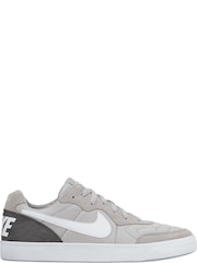 Nike Grey/White Lifestyle Tiempo Trainers - Image 2 of 2