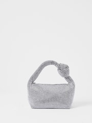 French Connection Black Diamonte Knot Bag - Image 2 of 4